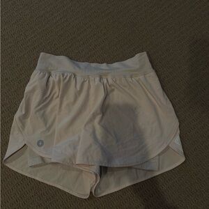 Women's Cream Shorts with Wool liner
